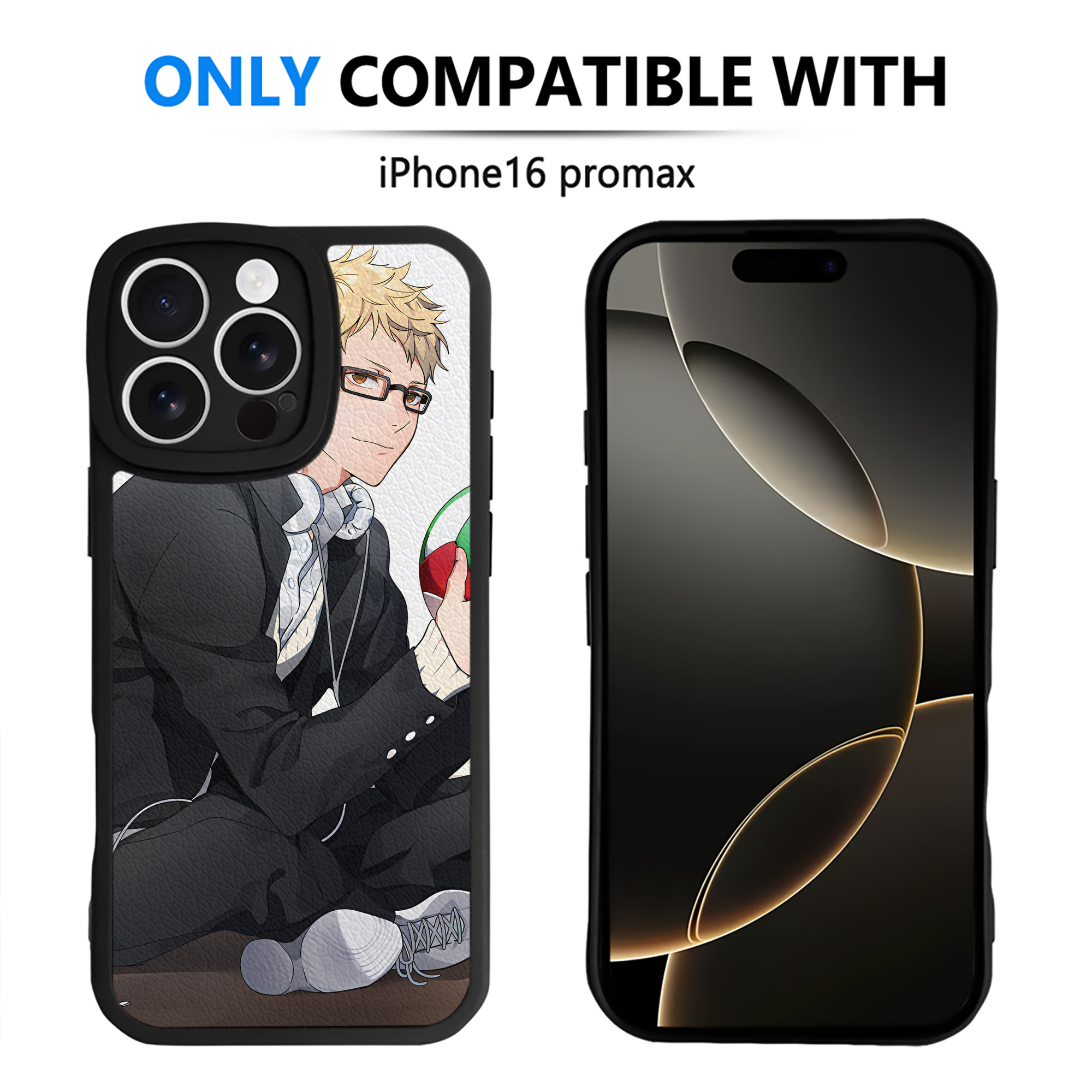 （画像用） ハイキュー!! Haikyu!! 【iPhone 16シリーズ対応】シリコンスマホケース（レザー調） 材質：シリコン